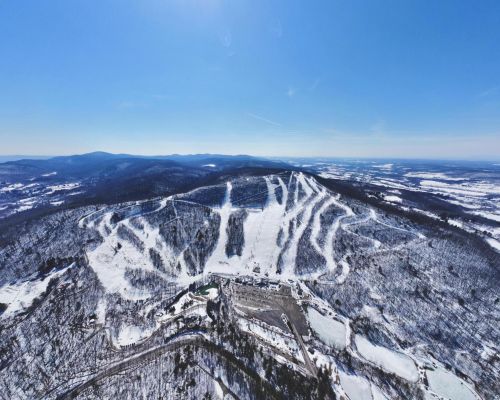 Drone view of Catamount Resort