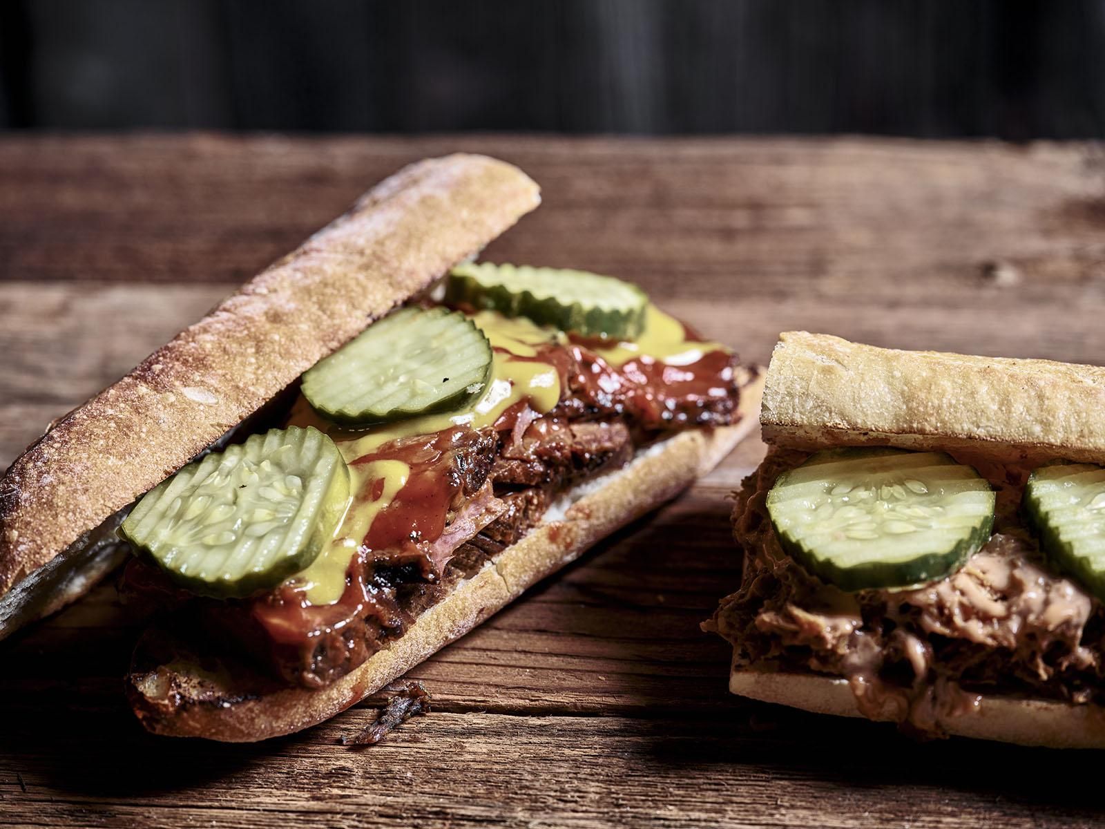 Campfire Brisket Sandwich Catamount Resort