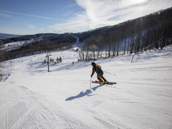 Skiers at Catamount